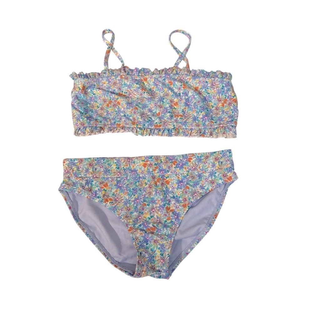 Raisins|Kids Colorful Floral Swimwear Bikini Set -Size 12 years